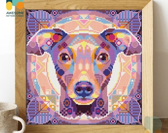Mandala Italian Greyhounds Diamond Painting Kit  - Modern Diamond Painting 5d Diamond Painting Art for Dog Lovers, DS2122