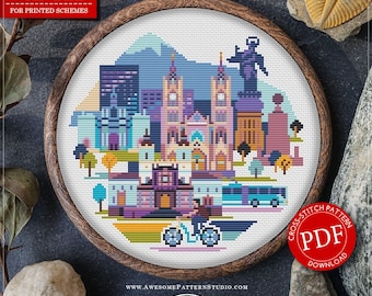 Quito #P1189 Cross Stitch Pattern | Cross Stitch | Pattern Download | Stitching | Embroidery Kits | Cross Stitch Designs | Stitch Design