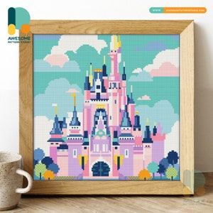 Disney Castle, Orlando, USA Diamond Painting Kit - Modern 5d Diamond ...