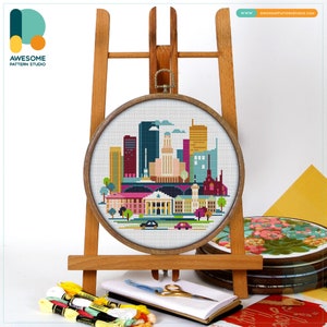 Buffalo CS934, Counted Cross Stitch Pattern KIT and PDF | Embroidery Kits | Embroidery | Embroidery Kits | Cross Stitch Designs