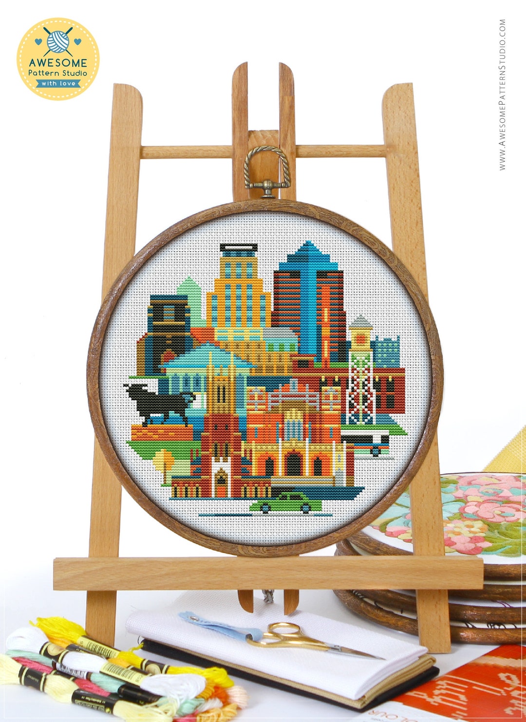 Durham CS289 Counted Cross Stitch Pattern KIT and PDF Cross Etsy