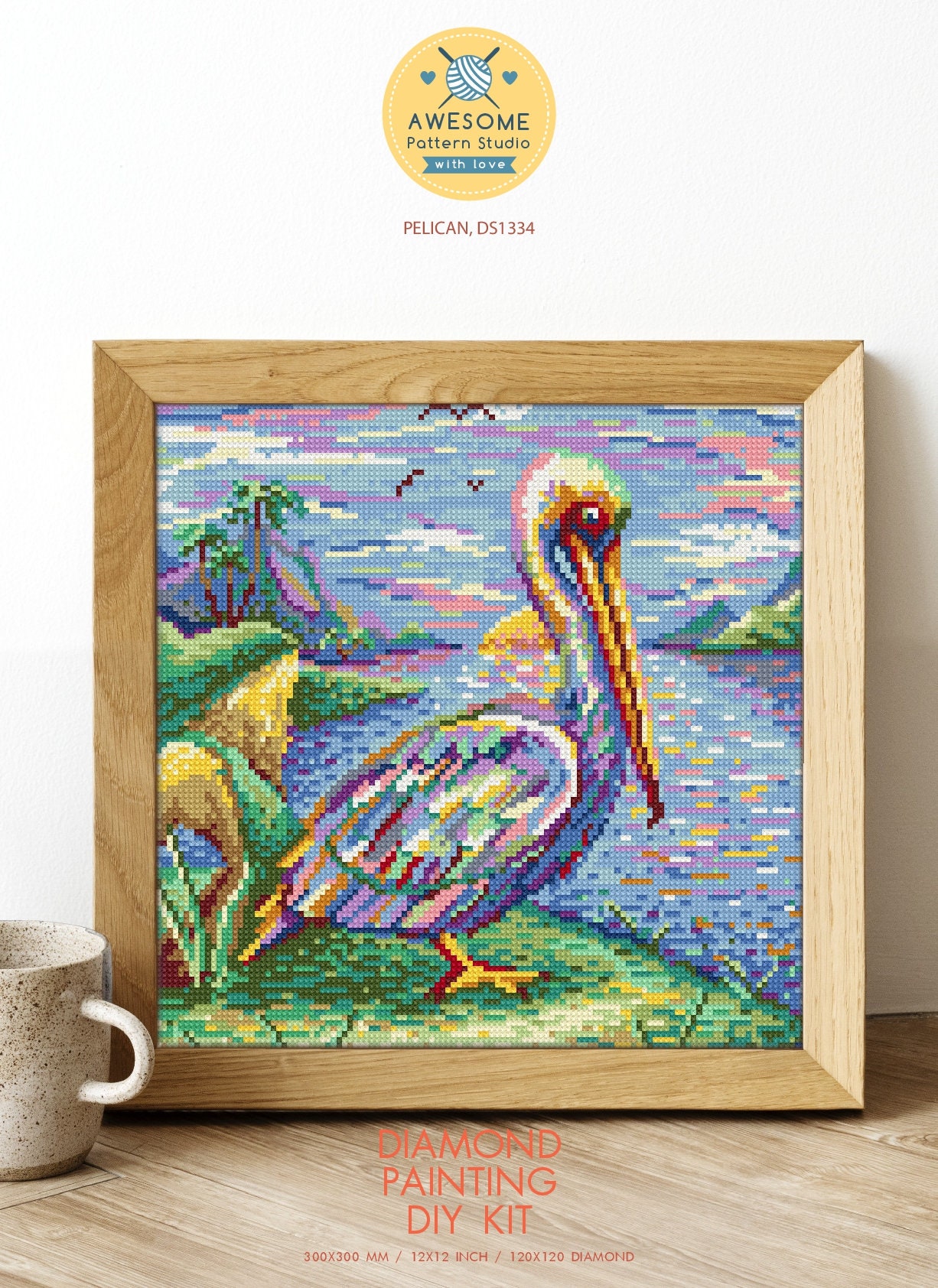 Pelican DS1334 Diamond Painting DIY KIT Full Diamond Etsy UK