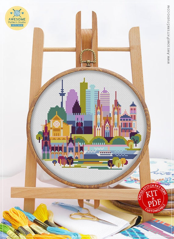 Cologne CS916 Counted Cross Stitch Pattern KIT and PDF Etsy