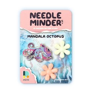 Mandala Octopus Needle Minder – Cute Needle Minder Gift for Crafters NM003