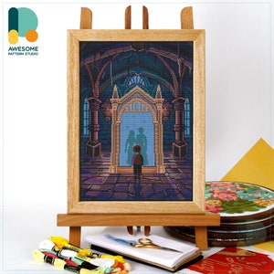 The Mirror of Erised CS2500, Counted Cross Stitch Pattern KIT and PDF | Embroidery Pdf Pattern Download | Cross Stitch Kits