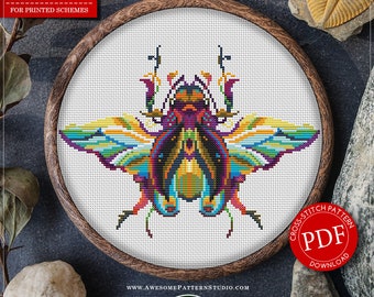 Mandala Bug #P205 Embroidery Cross Stitch Pattern Download | Stitching | How To Cross Stitch | Embroidery Designs | Embroidery Stitches