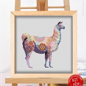 Llama CS1161 Counted Cross Stitch Pattern KIT and PDF Pdf - Etsy