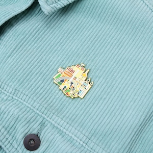 Pin esmaltado de Kiev, Ucrania – Pin de solapa de esmalte duro con la ciudad, broche de recuerdo de viaje, joyería emblemática ucraniana, regalo para viajeros EP018 imagen 9