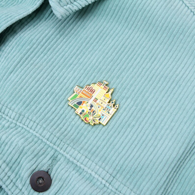 Pin esmaltado de Kiev, Ucrania – Pin de solapa de esmalte duro con la ciudad, broche de recuerdo de viaje, joyería emblemática ucraniana, regalo para viajeros EP018 imagen 9
