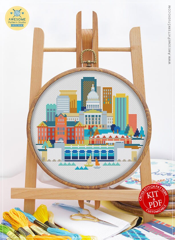 Madison CS992 Counted Cross Stitch Pattern KIT and PDF Etsy