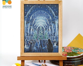 The Yule Ball Cross Stitch Pattern and Kit: Magical Needlework Art for Modern Cross Stitch Lovers, CS2496