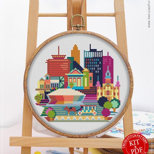 New Orleans CS074 Counted Cross Stitch Pattern KIT and PDF Etsy
