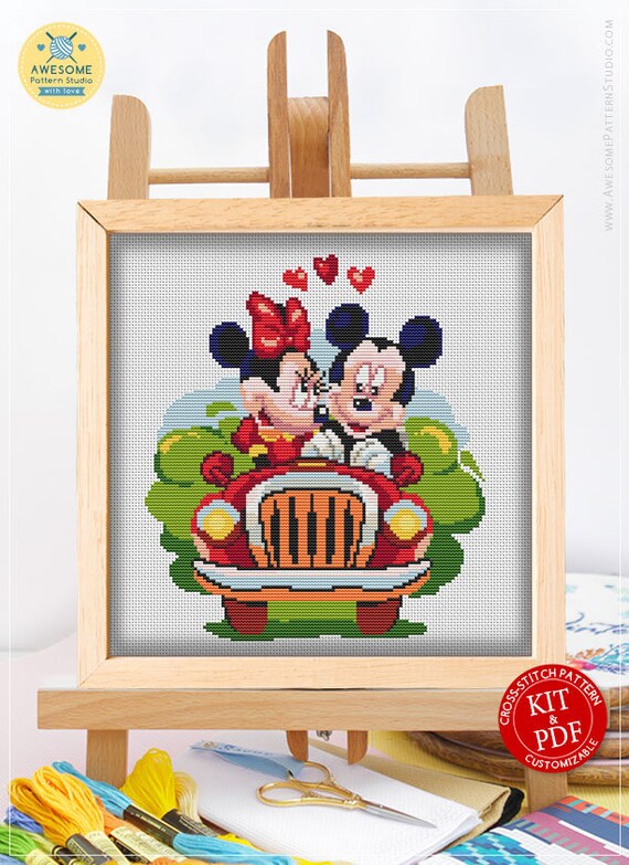 Minnie Mouse Counted Cross Stitch Kit 