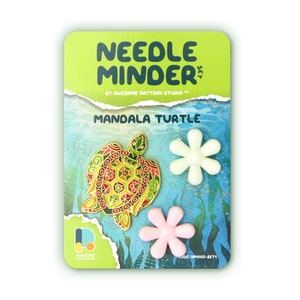 Mandala Turtle Needle Minder – Magnetic Cross Stitch Accessory NM005