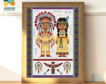 Native American Attire Diamond Painting Kit: Modern Diamond Painting for 5d Diamond Painting Art Enthusiasts, DS2448