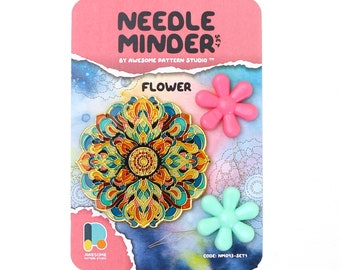 Flower Needle Minder – Magnetic Needle Nanny for Cross Stitch NM043