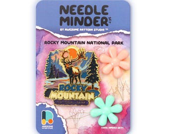 Rocky Mountain National Park Needle Minder – Magnetic Needle Nanny for Cross Stitch NM063