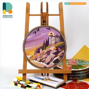 Acadia National Park, Maine America, USA Cross Stitch Pattern and Kit: Modern Cross Stitch Needlework Art for DIY Enthusiasts, CS455