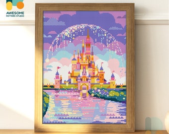 Disneyland Castle Diamond Painting Kit  - Modern Diamond Painting 5d Diamond Painting Art for All Ages, DS2295