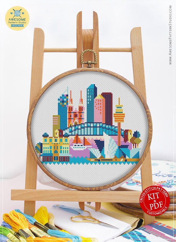 Sydney CS162 Counted Cross Stitch Pattern KIT and PDF - Etsy
