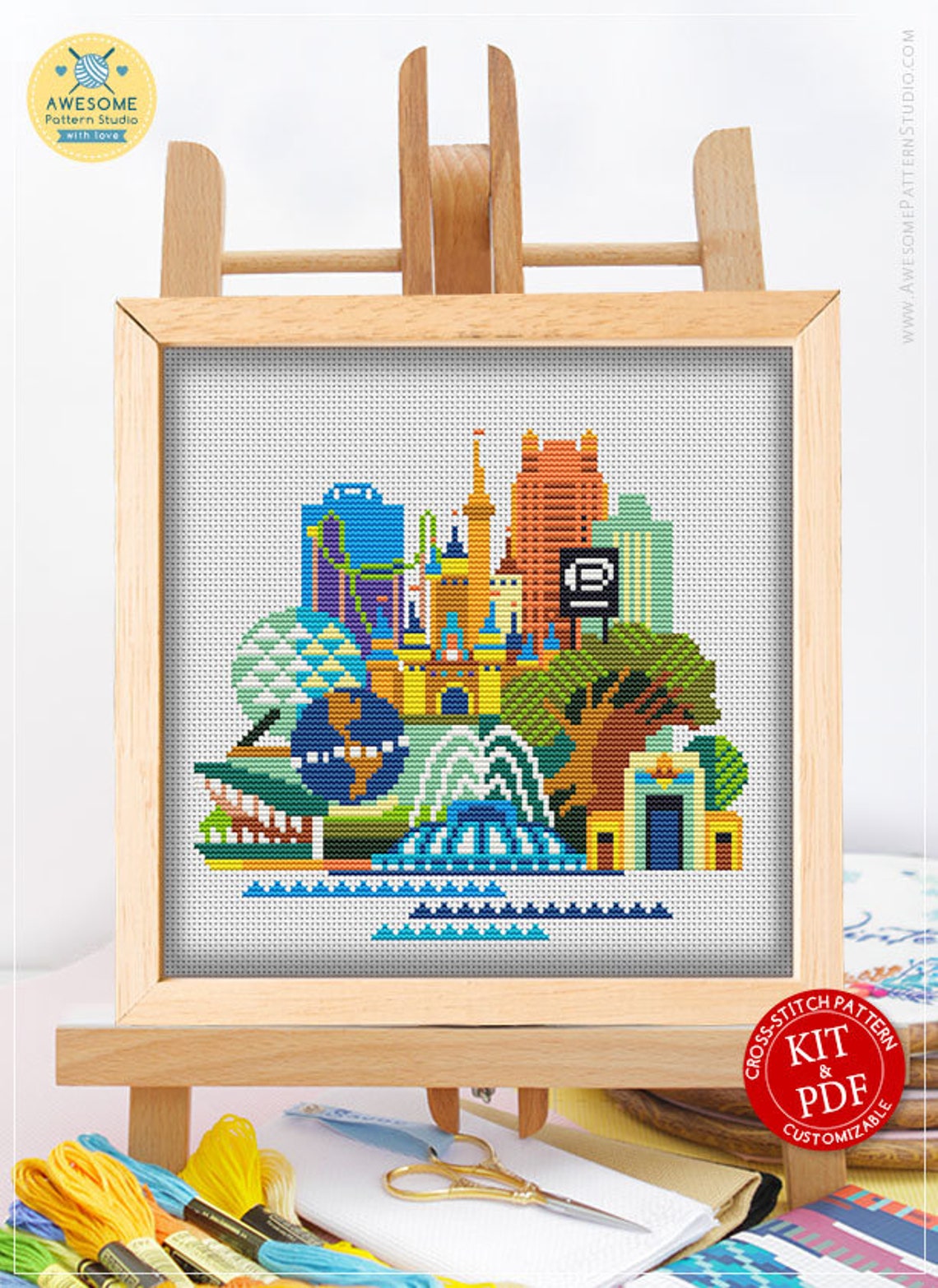 Orlando CS667 Counted Cross Stitch Pattern KIT and PDF Etsy