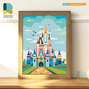 Cinderella Castle DS490, Diamond Painting DIY KIT | Movie | Pattern | Fairytale