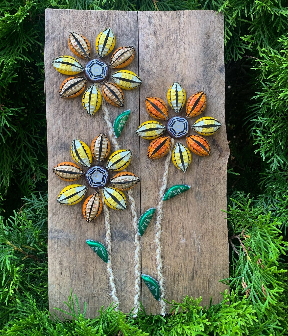 Bottle Cap Sunflower Etsy India
