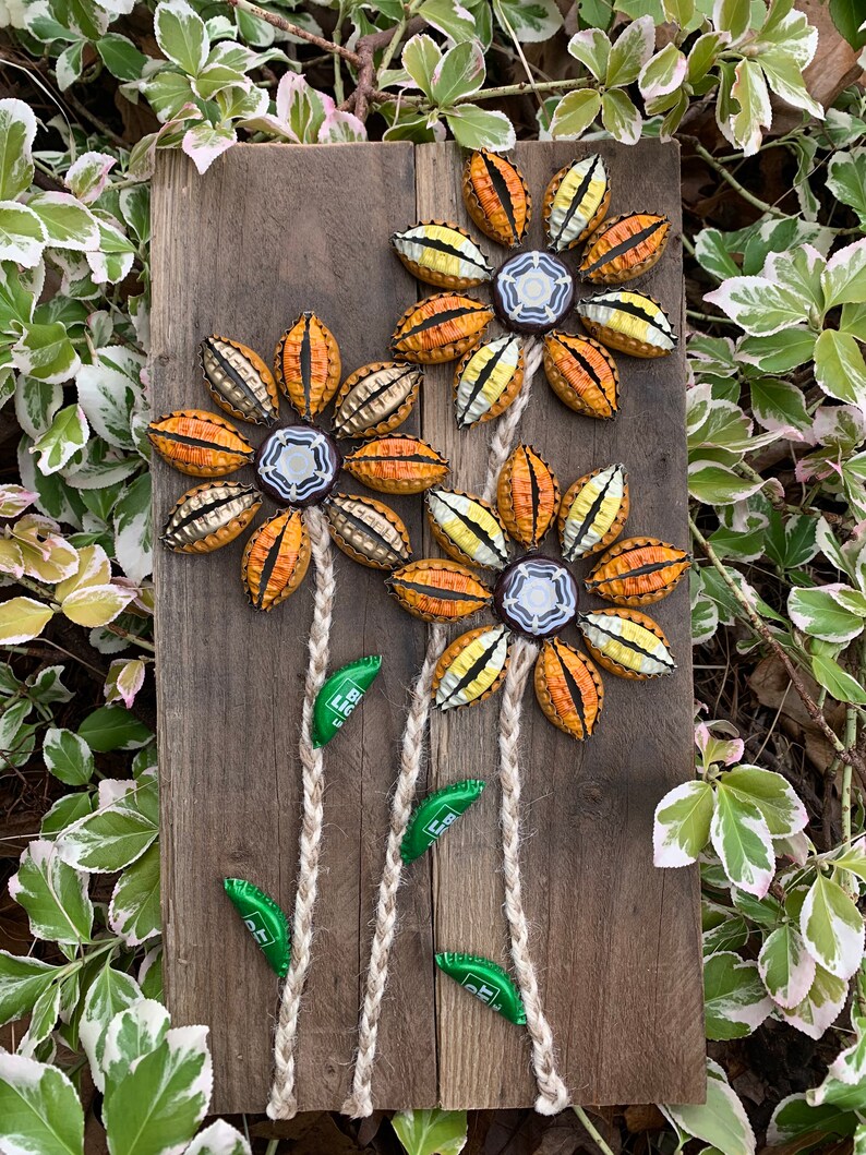 Bottle Cap Sunflower Etsy India