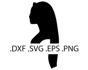 Pocahontas silhouette bust - Pocahontas - Digital Download, Instant Download, svg, dxf, eps & png files included!
