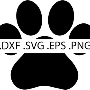 Dog Paw Print - Digital Download, Instant Download, svg, dxf, eps & png files included!