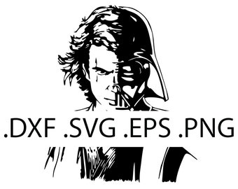Anakin Skywalker Darth Vader Collaboration Design for Vinyl Cutting, Engraving & CNC | svg, png, eps, dxf