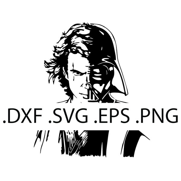 Anakin Skywalker Darth Vader Collaboration - Star Wars - Digital Download, Instant Download, svg, dxf, eps & png files included!