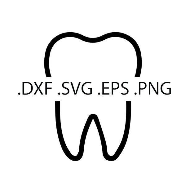 Tooth - Digital Download, Instant Download, svg, dxf, eps & png files included!