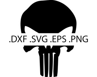 Punisher Skull Logo - Digital Download, Instant Download, svg, dxf, eps & png files included!