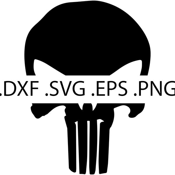 Punisher Skull Logo - Digital Download, Instant Download, svg, dxf, eps & png files included!
