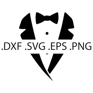 Tuxedo - ¡Descarga digital, descarga instantánea, archivos svg, dxf, eps y png incluidos!