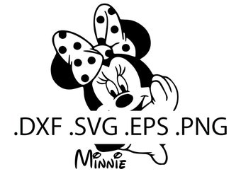 Minnie Mouse 1 - digitale download, directe download, svg-, dxf-, eps- en png-bestanden inbegrepen!
