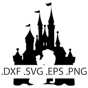 Bell and Beast Dancing - La bella e la bestia - Download digitale, download immediato, file svg, dxf, eps e png inclusi!