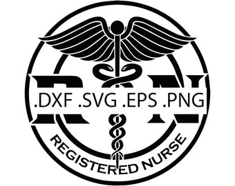 Registered Nurse Medical Symbol - Digital Download, Instant Download, svg, dxf, eps & png files included!