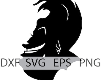 Ursula Silhouette Bust - The Little Mermaid - Digital Download, Instant Download, svg, dxf, eps & png files included!