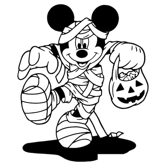 Mickey Mouse Mummy - Cute Halloween, Mickey Mouse - Digital