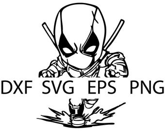 Chibi Deadpool - Deadpool - Digital Download, Instant Download, svg, dxf, eps & png files included!