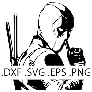 Deadpool Shushing - Deadpool - Digitaler Download, Sofort Download, svg, dxf, eps & png Dateien enthalten!