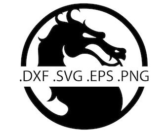 Mortal Kombat Dragon Logo – Gra wideo (svg, dxf, png, eps) (Pobieranie cyfrowe)