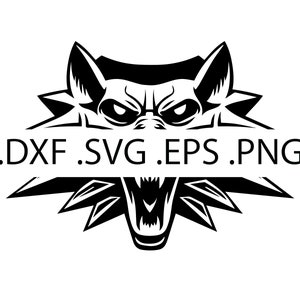 Witcher Logo - Geralt of Rivia - The White Wolf  - Digital Download, Instant Download, svg, dxf, eps & png files included!