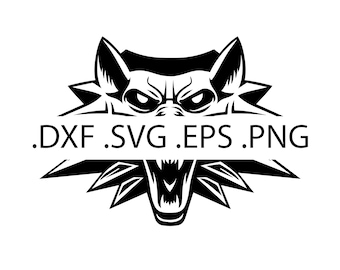 Witcher Logo - Geralt of Rivia - The White Wolf  - Digital Download, Instant Download, svg, dxf, eps & png files included!