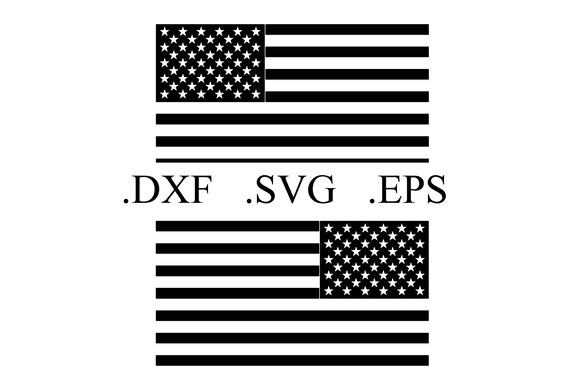 Download American Flag Vector Cut File DXF SVG EPS | Etsy