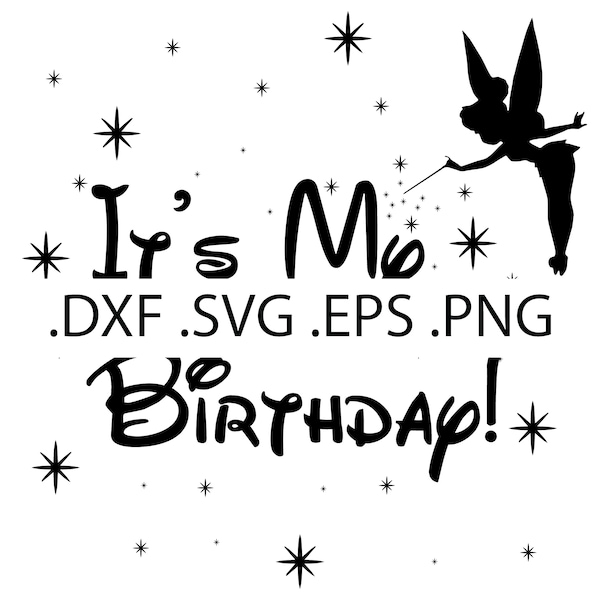 Tinkerbell Birthday - Digital Download, Instant Download, svg, dxf, eps & png files included!