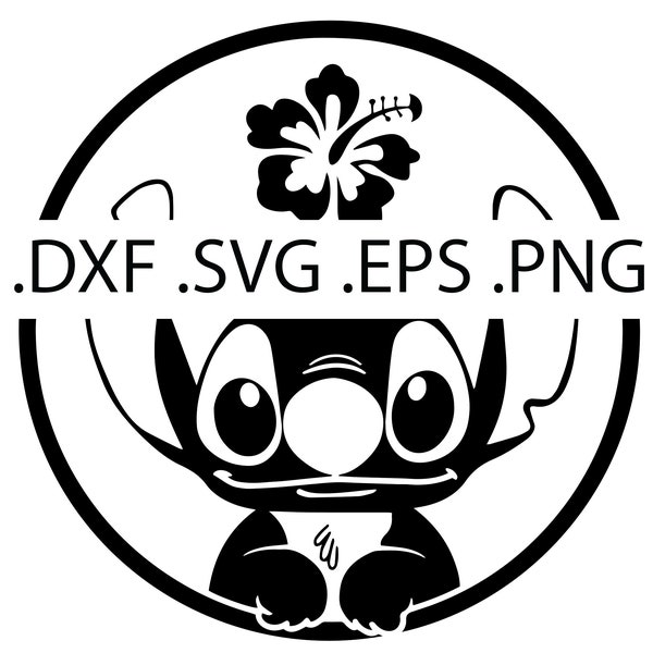 Stitch - Lilo and Stitch - Digital Download, Instant Download, svg, dxf, eps & png files included!