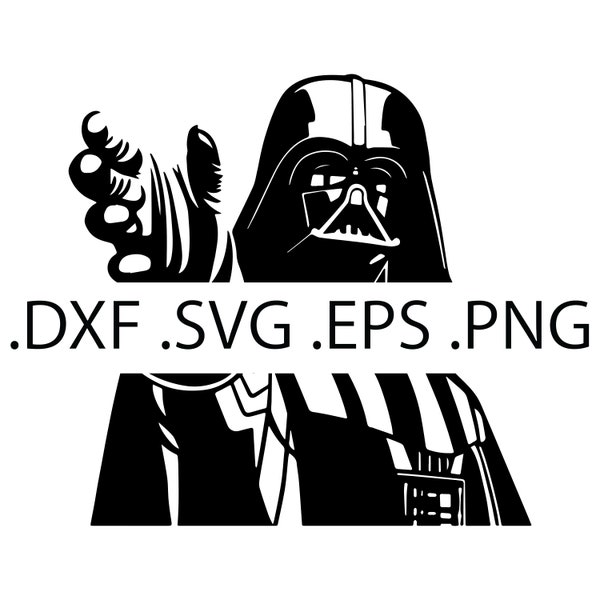 Darth Vader Force Würgen - Star Wars - Digital Download, Instant Download, svg, dxf, eps & png Dateien enthalten!